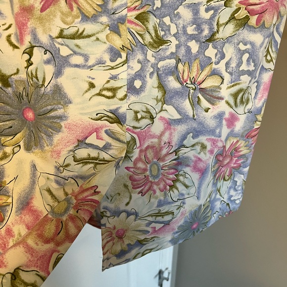 Vintage floral midi skirt - Picture 3 of 4